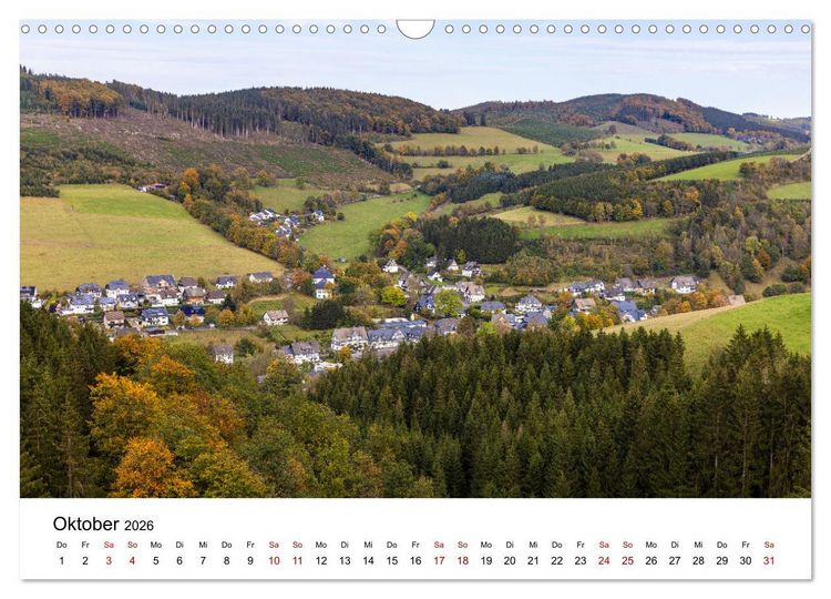 Produktbild: Westfeld-Ohlenbach im Wechsel der Jahreszeiten (Wandkalender 2026 DIN A3 quer), CALVENDO Monatskalender