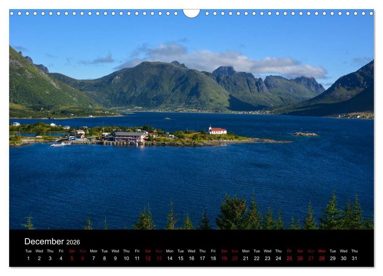 Produktbild: The magical Lofoten Islands (Wall Calendar 2026 DIN A3 landscape), CALVENDO 12 Month Wall Calendar