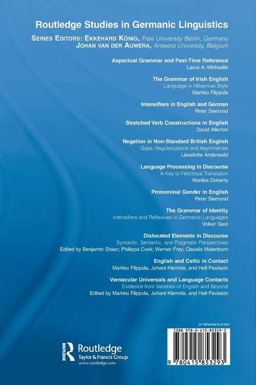 Produktbild: Vernacular Universals and Language Contacts