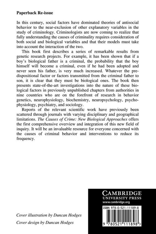 Produktbild: The Causes of Crime