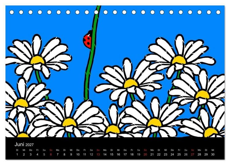 Produktbild: Humorvolle PopArt - Kunstkalender von Claudia Elsner (Tischkalender 2027 DIN A5 quer), CALVENDO Monatskalender