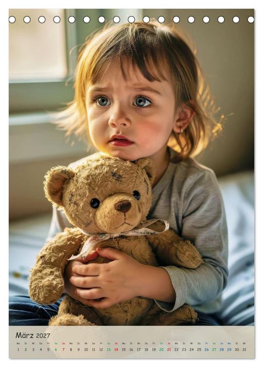 Produktbild: Mein liebster Teddy (Tischkalender 2027 DIN A5 hoch), CALVENDO Monatskalender