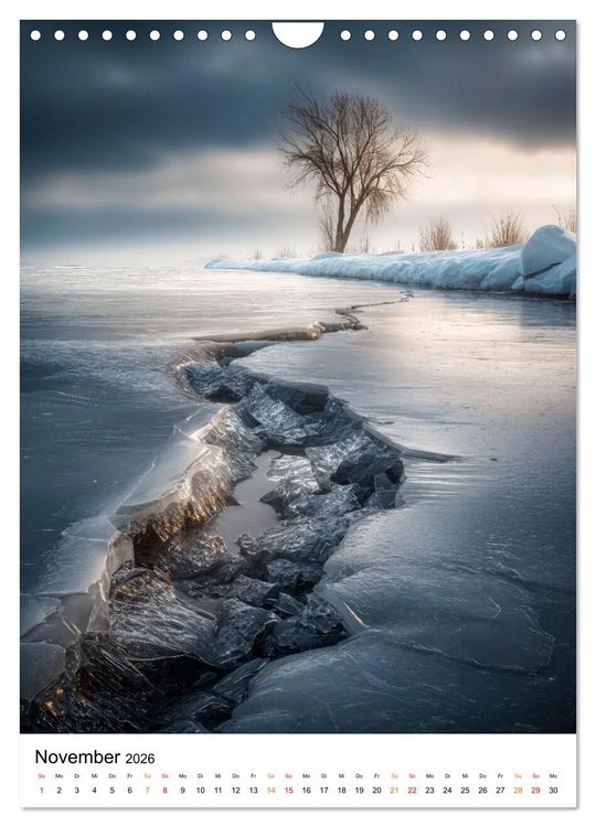 Produktbild: Wintermomente - Natur im wei&szlig;en Kleid (Wandkalender 2026 DIN A4 hoch), CALVENDO Monatskalender