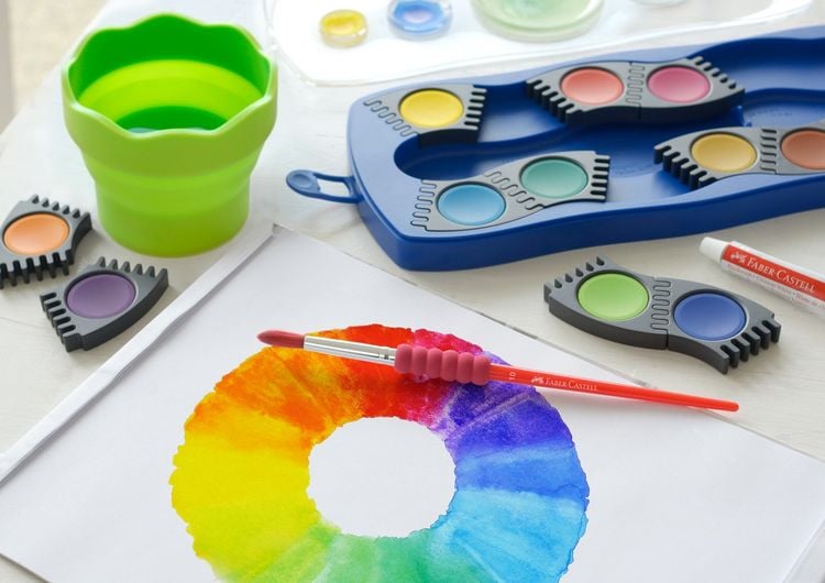 Produktbild: Faber-Castell Wasserbecher Clic&Go hellgr&uuml;n