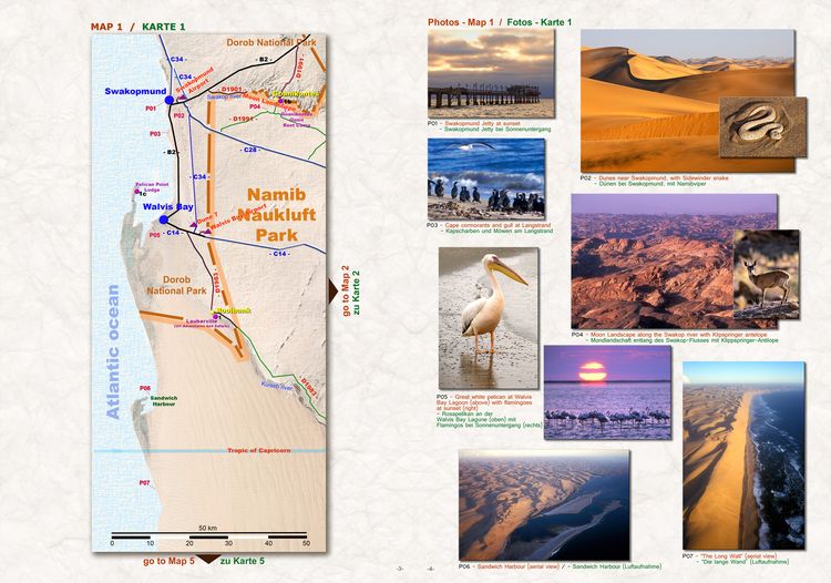 Produktbild: Das komplette Kartenset NAMIBIA Plus (4-teilig)