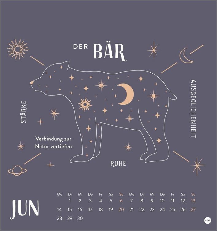 Produktbild: Krafttiere Postkartenkalender 2027