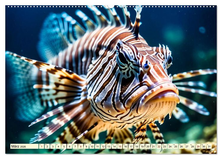 Produktbild: Faszinierende Fische (hochwertiger Premium Wandkalender 2026 DIN A2 quer), Kunstdruck in Hochglanz