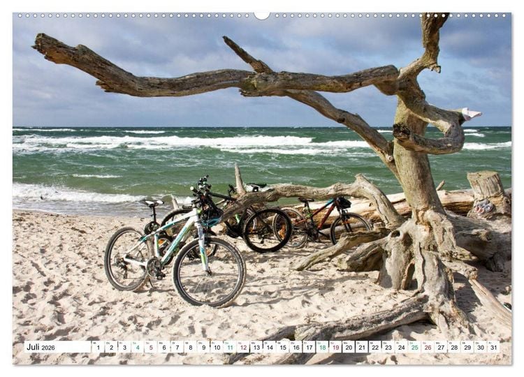 Produktbild: Dar&szlig;er Weststrand - Fischland Dar&szlig; Zingst (hochwertiger Premium Wandkalender 2026 DIN A2 quer), Kunstdruck in Hochglanz