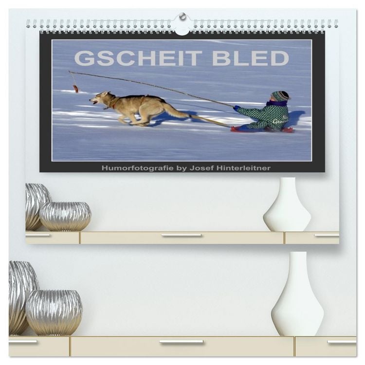 Produktbild: GSCHEIT BLED - Humorfotografie (hochwertiger Premium Wandkalender 2026 DIN A2 quer), Kunstdruck in Hochglanz