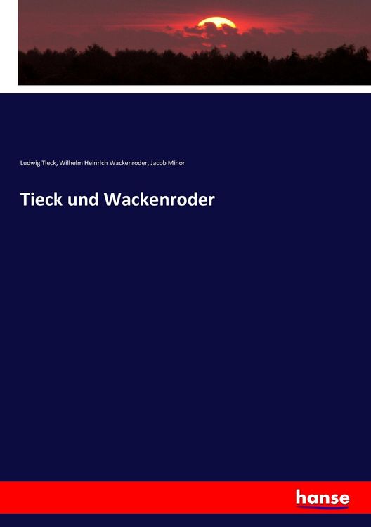 Produktbild: Tieck und Wackenroder