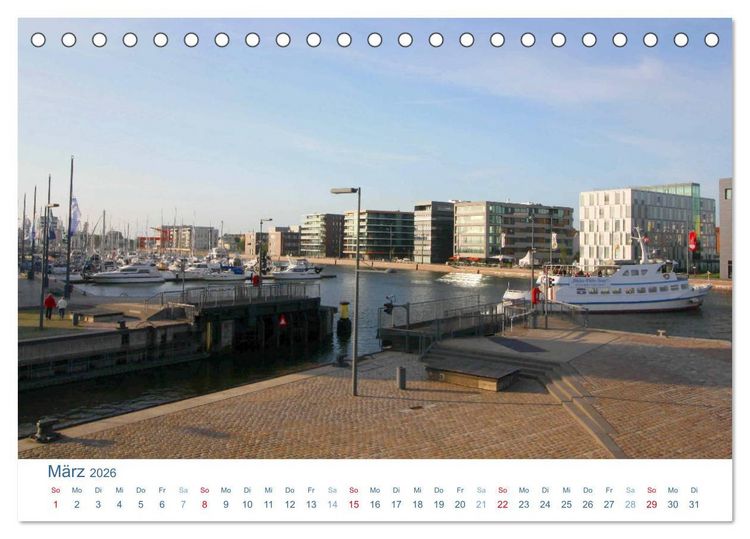 Produktbild: Bremerhaven 2026. Impressionen aus den Havenwelten (Tischkalender 2026 DIN A5 quer), CALVENDO Monatskalender