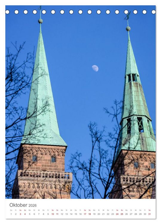 Produktbild: N&uuml;rnberg (Tischkalender 2026 DIN A5 hoch), CALVENDO Monatskalender