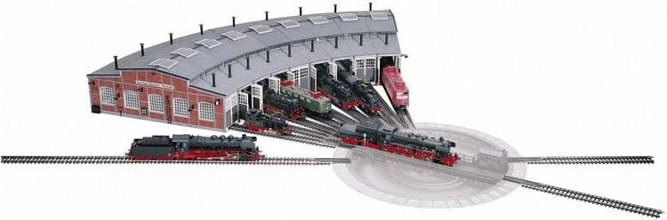 Produktbild: Fleischmann 6476 H0 Ringlokschuppen-Bausatz
