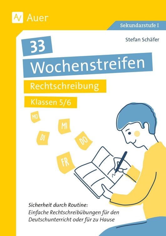 Produktbild: 33 Wochenstreifen Rechtschreibung Klassen 5-6