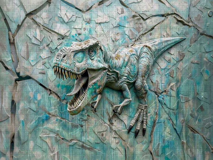 Produktbild: CALVENDO Puzzle T-Rex | 1000 Teile Lege-Gr&ouml;&szlig;e 64x48cm Foto-Puzzle f&uuml;r gl&uuml;ckliche Stunden