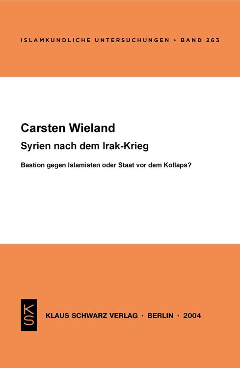 Bild vom Artikel Syrien nach dem Irak-Krieg vom Autor Carsten Wieland
