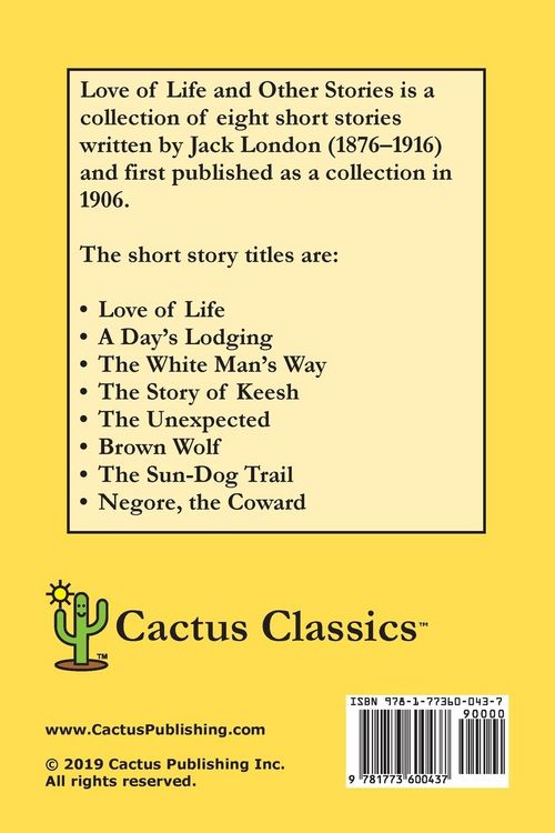 Produktbild: Love of Life and Other Stories (Cactus Classics Large Print)