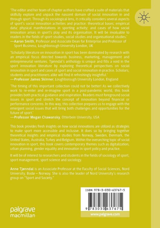 Produktbild: Social Innovation in Sport