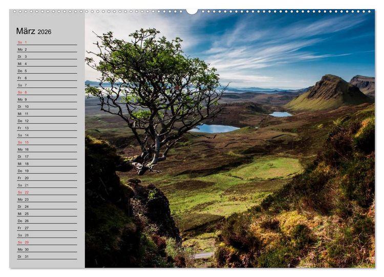 Produktbild: Schottland. Herbe Natursch&ouml;nheit (hochwertiger Premium Wandkalender 2026 DIN A2 quer), Kunstdruck in Hochglanz