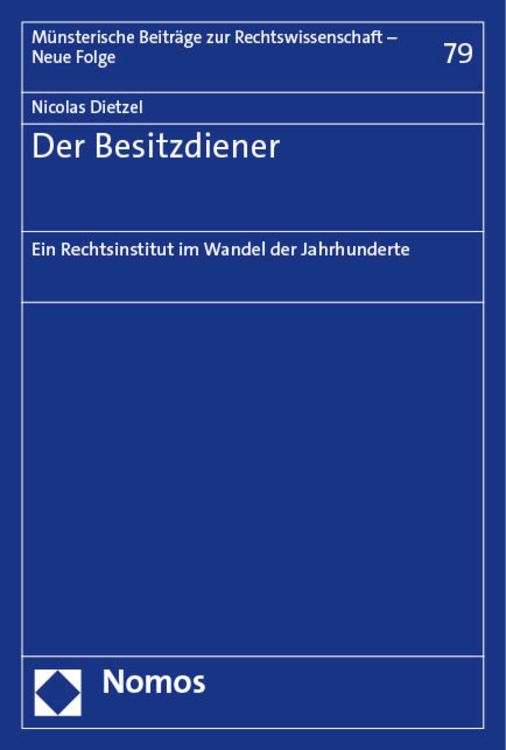 Bild vom Artikel Der Besitzdiener vom Autor Nicolas Dietzel