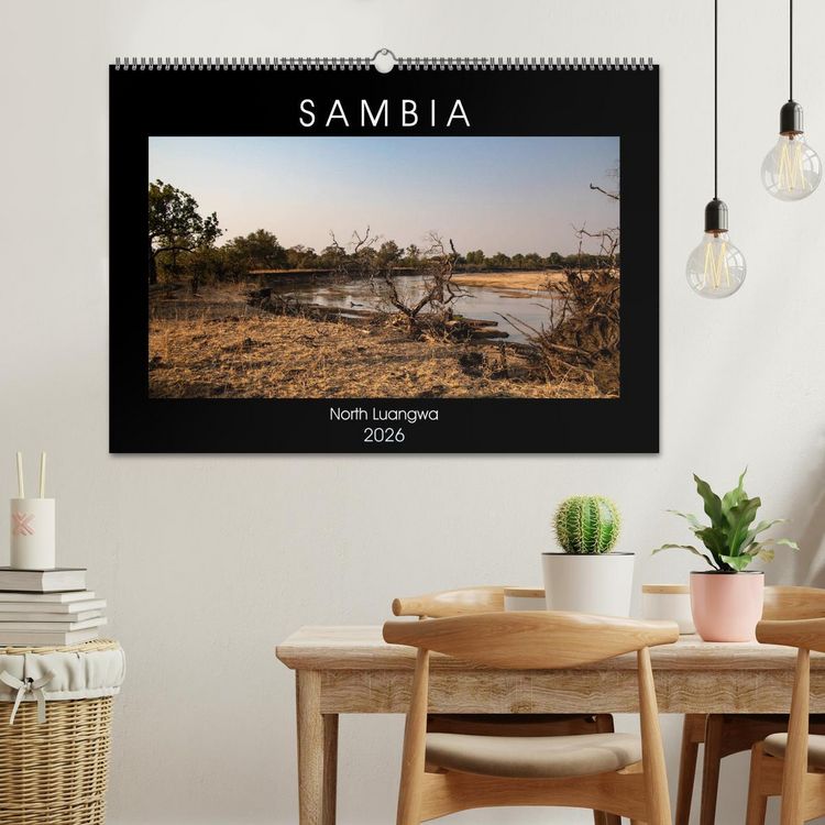 Produktbild: Sambia "Das wirkliche Afrika" (Wandkalender 2026 DIN A2 quer), CALVENDO Monatskalender