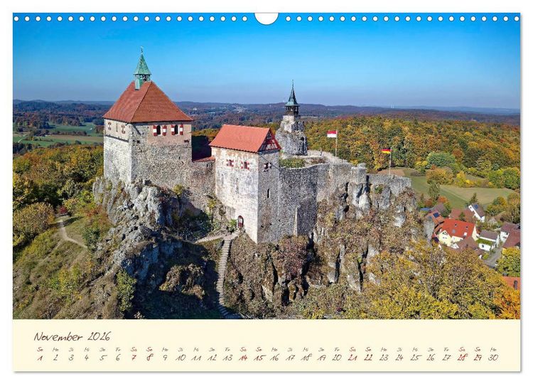 Produktbild: Burgen in Bayern Bayerns trutzige Vergangenheit (Wandkalender 2026 DIN A3 quer), CALVENDO Monatskalender