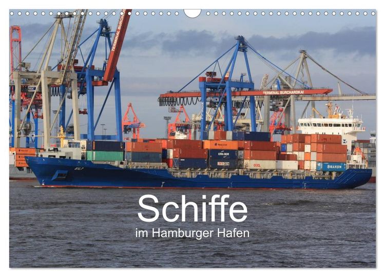 Produktbild: Schiffe im Hamburger Hafen (Wandkalender 2026 DIN A3 quer), CALVENDO Monatskalender