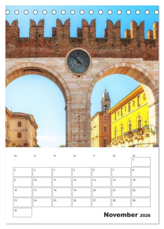 Produktbild: Verona - Reiseplaner (Tischkalender 2026 DIN A5 hoch), CALVENDO Monatskalender