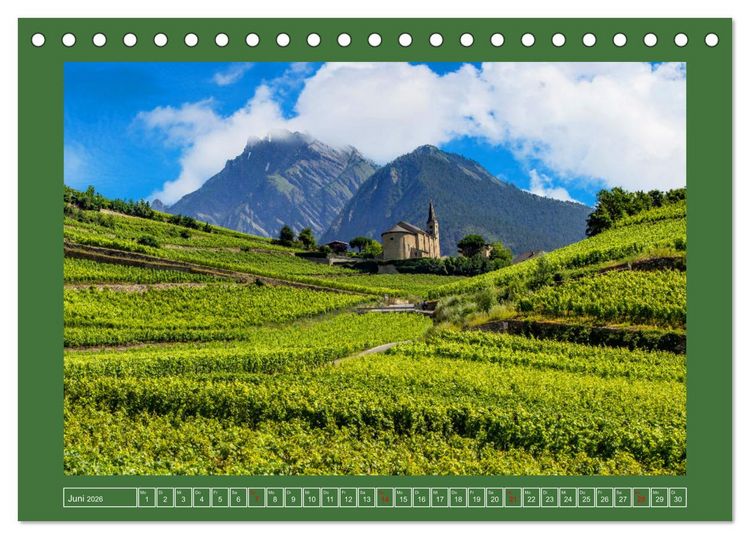 Produktbild: Gr&uuml;ezi in den Schweizer Bergen (Tischkalender 2026 DIN A5 quer), CALVENDO Monatskalender