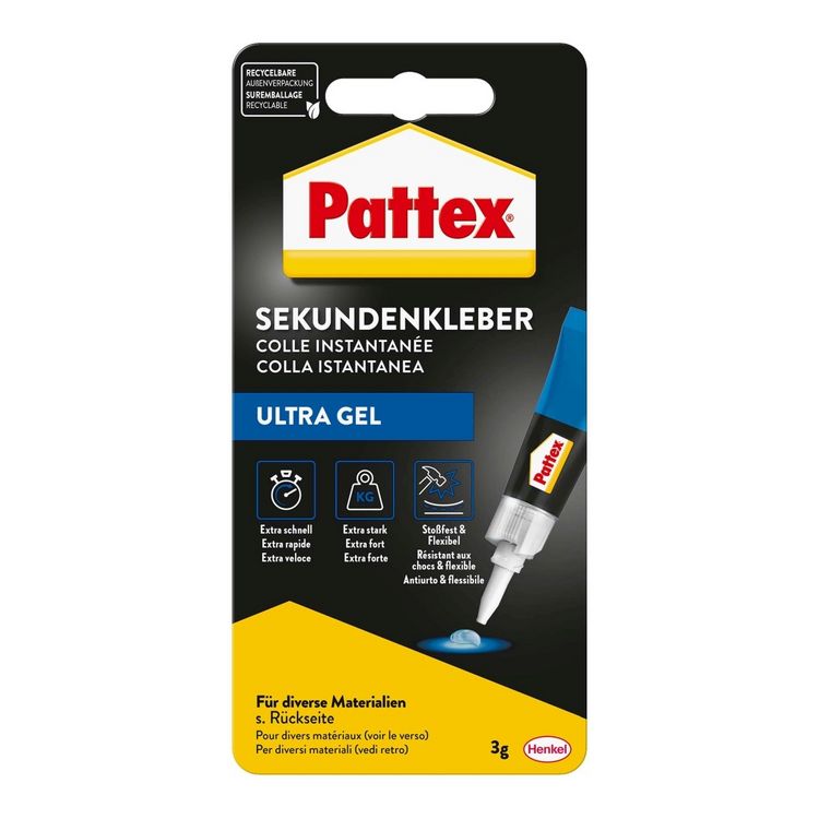 Produktbild: Pattex Kleben Pattex Sekundenkleber Ultra Gel, 3 g