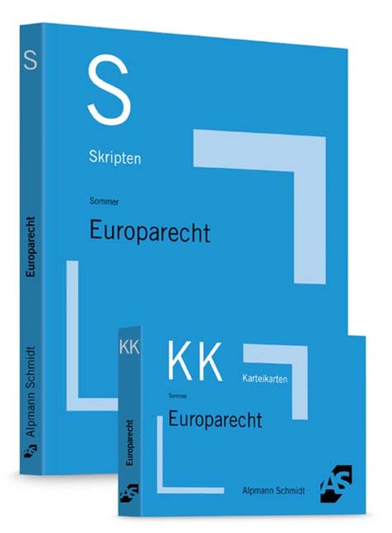 Produktbild: Bundle Sommer, Skript Europarecht + Sommer Karteikarten Europarecht