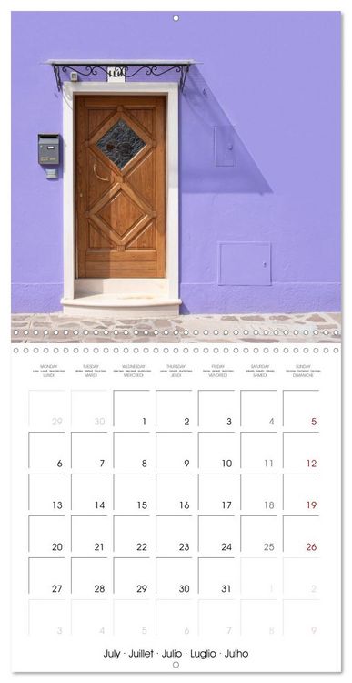 Produktbild: Doors of Burano (Wall Calendar 2026 12 &times; 12 Inch) CALVENDO 12 Month Wall Calendar