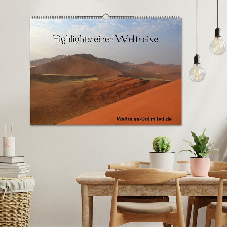 Produktbild: Highlights einer Weltreise (Wandkalender 2026 DIN A2 quer), CALVENDO Monatskalender