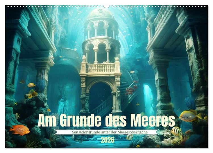 Produktbild: Am Grunde des Meeres (Wandkalender 2026 DIN A2 quer), CALVENDO Monatskalender