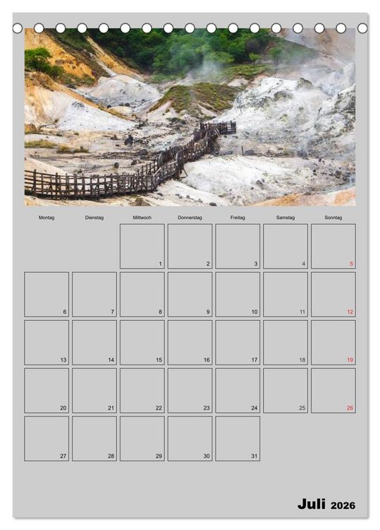 Produktbild: Wundervolles Japan (Tischkalender 2026 DIN A5 hoch), CALVENDO Monatskalender