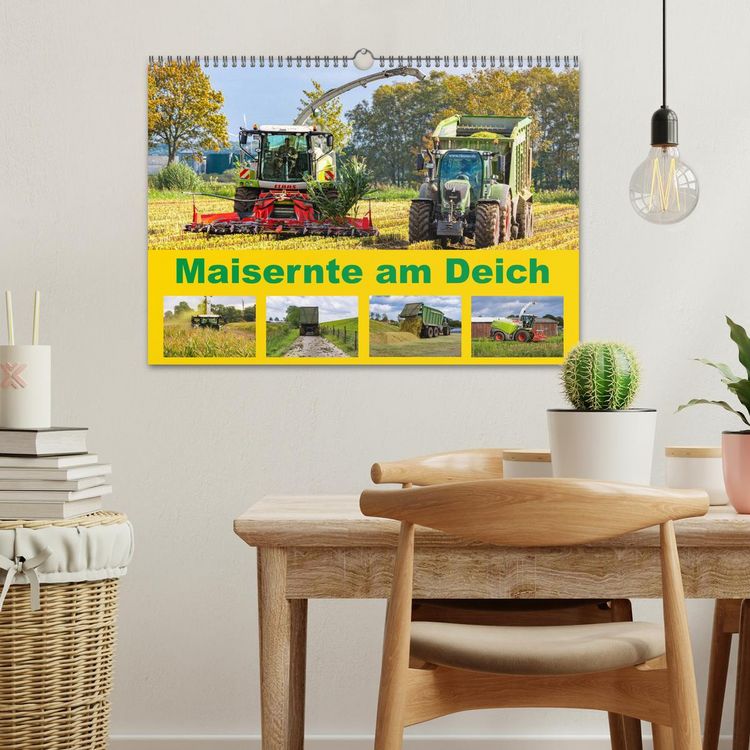 Produktbild: Maisernte am Deich (Wandkalender 2026 DIN A3 quer), CALVENDO Monatskalender