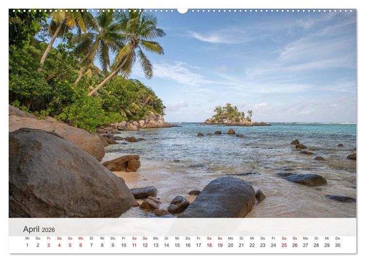 Produktbild: Seychellen - Trauminseln im Indischen Ozean (Wandkalender 2026 DIN A2 quer), CALVENDO Monatskalender