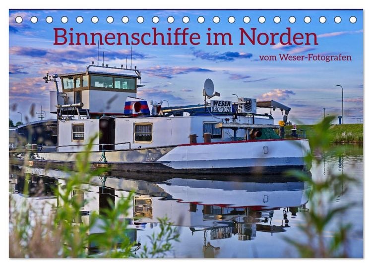 Produktbild: Binnenschiffe im Norden (Tischkalender 2026 DIN A5 quer), CALVENDO Monatskalender