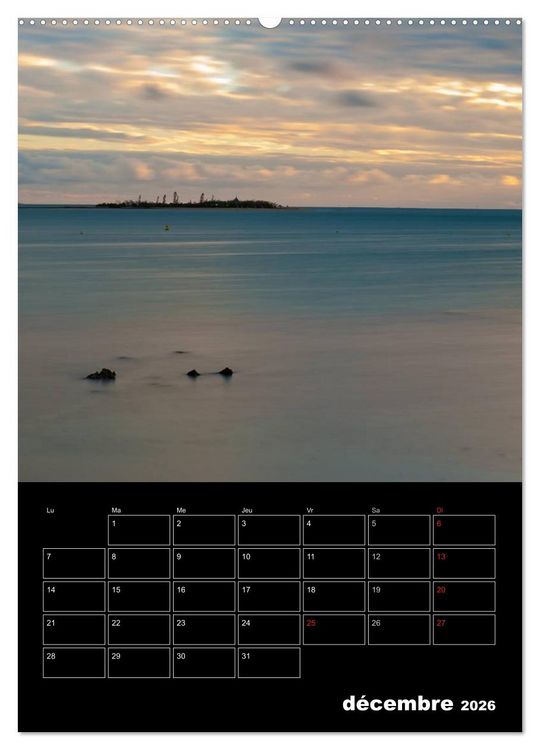Produktbild: Paysages cal&eacute;doniens (Calendrier mural 2026 DIN A2 horizontal) calendrier de bureau