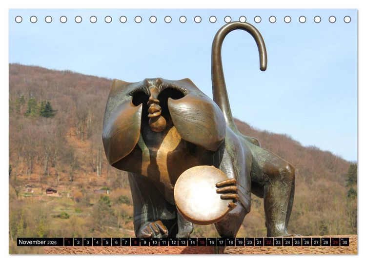 Produktbild: Historisches Heidelberg (Tischkalender 2026 DIN A5 quer), CALVENDO Monatskalender