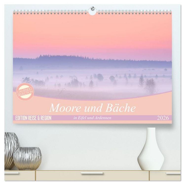 Produktbild: Moore und B&auml;che in Eifel und Ardennen (hochwertiger Premium Wandkalender 2026 DIN A2 quer), Kunstdruck in Hochglanz