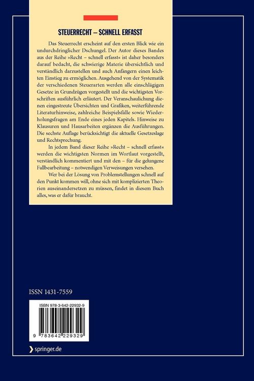 Produktbild: Steuerrecht - Schnell erfasst