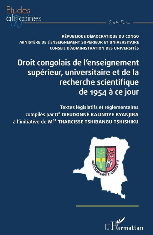 Produktbild: Droit congolais de l'enseignement sup&eacute;rieur, universitaire et de la recherche scientifique de 1954 &agrave; ce jour