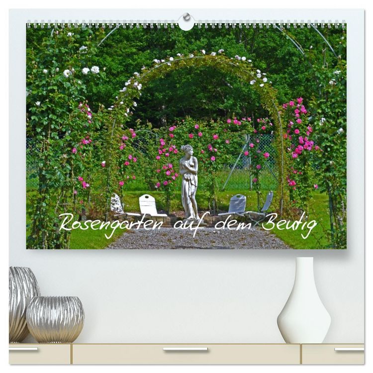 Produktbild: Rosengarten auf dem Beutig (hochwertiger Premium Wandkalender 2026 DIN A2 quer), Kunstdruck in Hochglanz