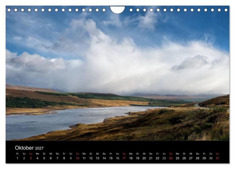 Produktbild: Schottland Landschaften (Wandkalender 2027 DIN A4 quer), CALVENDO Monatskalender