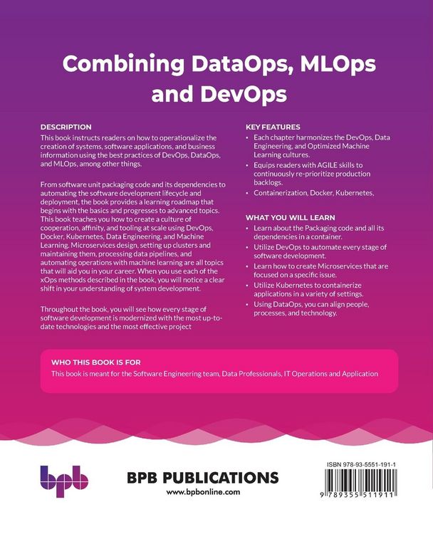 Produktbild: Combining DataOps, MLOps and DevOps