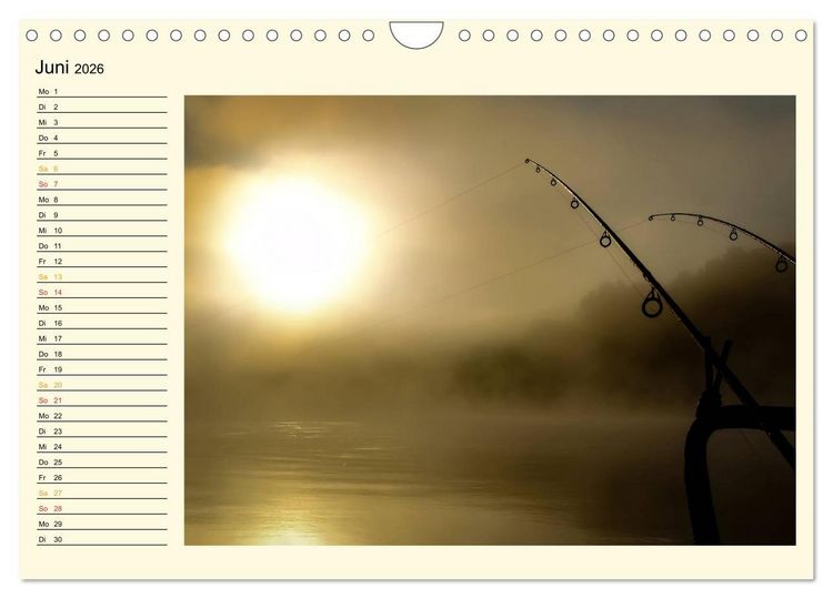 Produktbild: Angeln - meine Leidenschaft (Wandkalender 2026 DIN A4 quer), CALVENDO Monatskalender