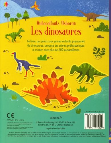 Produktbild: Les dinosaures : avec plus de 200 autocollants