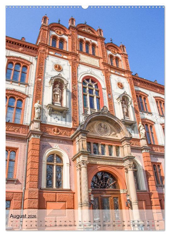 Produktbild: Hansestadt Rostock - Sehensw&uuml;rdigkeiten der Ostseemetropole (hochwertiger Premium Wandkalender 2026 DIN A2 hoch), Kunstdruck in Hochglanz