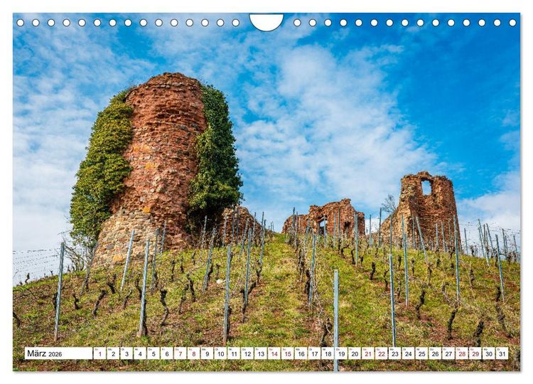 Produktbild: Burgen des Hunsr&uuml;cks (Wandkalender 2026 DIN A4 quer), CALVENDO Monatskalender